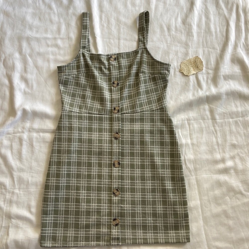 Light green mini dress - Size L